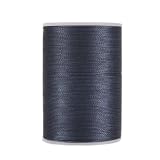 蝋引き糸 ワックスコード レザークラフト 手縫い糸 大容量 0.35 / 0.45 / 0.55mm ほつれない (ブラック, 0.45㎜)