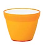 イタリア製樹脂ポット COCCO(コッコ) 17cm (穴無し) オレンジ
