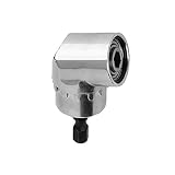 iNeith 六角エクステンションレンチ 1/4" 6.35mm コーナーユニット 105° 角度付き ドリルビットアダプター ドライバー用　ライトアングルエクステンションソケット 磁気 電動ドライバ