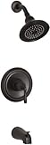 Kohler K-T395-4-2BZ Devonshire Rite-Temp Pressure Balancing Tub and Shower Faucet Trim, Oil Rubbed B