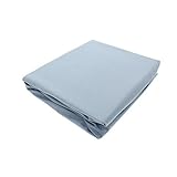 Hudson Park Twin Fitted Sheet Blue [並行輸入品]
