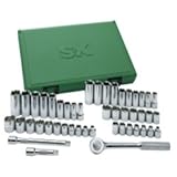 47ピース3 / 8 "ドライブ12ポイントメトリック標準およびSAE / Deep Completeソケットセット