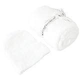 (カシウエア)kashwere カシウエア ベビーブランケット キャップ ソリッド BABY BLANKET SOLID ＆ CAP 単色＆キャップ BB-63C-01-30 ホワイト [並行輸入品]