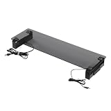 DORIS ドリス モニター台 机上ラック 幅70 奥行21 高さ8 PCラック デスク収納 モニタースタンド 電源タップ USB2.0 type-A 強化ガラス 電源コンセント クリア×ブラック ソリス70cmガラス 【18068】