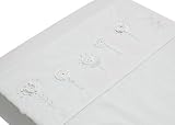 Taftan Crochetted Flowers Top Sheet (White) by Taftan