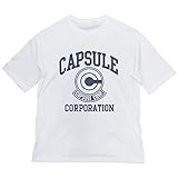 コスパ ドラゴンボール カプセルコーポレーション ビッグシルエットTシャツ WHITE Lサイズ 綿製