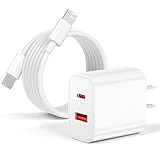 iphone-充電器 (20W, 2ポート) USB type-c 急速充電 アイフォン充電器 【PSE認証&USB-C Lighnting
