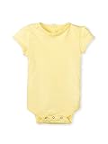 Colored Organics Baby Girls有機Becca Braidedボディスーツ – 半袖 カラー: イエロー