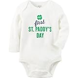 カーターズ Carter's/ マイファーストSt.Paddy'sデイコレクティブルボディスーツ ホワイト ロンパース長袖 18ヶ月【並行輸入】