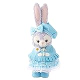 [atelier_memory] 2026S ぬいぐるみ用衣装 水色の花柄ドレスとショートケープ ステラルー Sサイズ用 ハンドメイドコスチューム