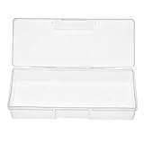 Demiawaking ミニケース ビーズケース ネイル用品 収納ボックス 小物入れ クリアケース 2色 (クリアホワイト)