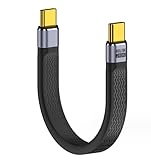 ショートUSB Cケーブル、USB C - Type C 240W 高速充電USB 4ケーブルは、8K HDディスプレイ、Type C - C 4K 8Kビデオモニターコード、Thunderbolt 3/4 MacBook Pro、iPad Pro、Galaxy S24/S23用