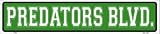 Predators BlvdメタルノベルティStreet Sign St 494