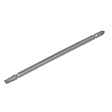 uxcell ヘッド　スクリュードライバービット　メタル製　シルバートーン　6mmチップ広さ