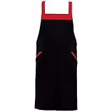 アイトス 胸当てエプロン(共生地配色) 010/ブラック AZ-8654