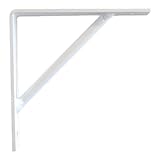 八幡ねじ Ironna 棚受け金具 135 白 13.5×2.2×13.5cm 1個