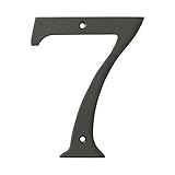 Deltana RN6-7U10B Solid Brass 6-Inch House Number 7 Board by Deltana