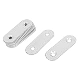 uxcell　リペアプレート　コネクターブラケット　 47 x 16mm　2穴数　5mm穴ダイヤ　8個