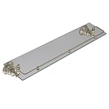 Moen yb9899bn Waterhillガラスシェルフwith Pivotingレール、つや消しニッケル