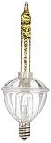 Vickerman 3-in-1 Pack C7 Gold Glitter Bubble Replacement Bulb, 5-watt by Vickerman
