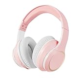 YELUPAG Bluetooth ヘッドホン ワイヤレスヘッドホン 密閉型 重低音 軽量設計 オーバーイヤーヘッドホン マイク内蔵 ステレオ 折りたたみ 有線 無線 カード対応 ブルートゥース ヘッドホーン 在宅 旅行 音楽 動画 通話 ゲーミング 可愛い ギフト誕生日 プレゼント ヘッドフォン Bluetooth 5.4 日本語説明書 収納袋付き ピンク
