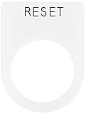 IM 押ボタン/セレクトスイッチ(メガネ銘板) RESET 黒 φ22.5 P2237