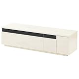 テレビ台 140cm幅 46インチ対応 46型 収納 扉 引き出し付き おしゃれ ローボード 木製 ガラス ホワイト