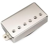 Musiclily Pro LP-CMHA アルニコ5 カバード ハムバッカー ブリッジピックアップ 16K LPエレキギター用 ニッケル