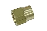 Generic Brass 5/8" OD 45 Degree Flare Long Forged Nut ,Brass Flare Tube Fitting(Pack of 5) [並行輸入品]