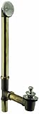 ウエストブラスd322 – 07 22インチ真鍮ツイスト& Close Drain、サテンニッケル