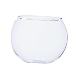 Fenteer 幅広い用途　円形　透明　ガラス　花瓶　魚　水槽　ボール　植物　テラリウム　家　装飾