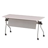 TOKIO NTA-Nホールディングテーブル パネル付 パネルカラー：シルバー W1500×D600×H720mm NTA-N1560PS ホワイト