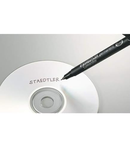 Amazon | 4X CD/DVDマーカーペン 細い先端 水/UV耐性 4色 滑らかで暗い