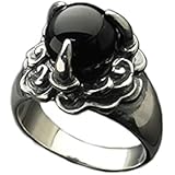 龍爪リング 10号 [和風シルバーアクセサリーLOVECRAFT（ラブクラフト)] オニキス メンズ ドラゴン 指輪 日本製
