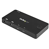 StarTech.com KVMスイッチ/USB-C接続/2ポート/1画面/HDMI 2.0/4K60Hz/DP Alt