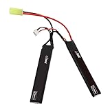 MINSHI Li-Poバッテリ 7.4V 1000mAh 2S 20C リポバッテリー 大容量バッテリー ラジコン製品バッテリー RCカー用 RCトラック用など 103MM*21MM*6.5MM PSE認証済2024AH