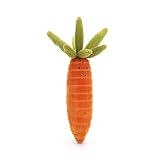 Jellycat Vivacious 野菜 にんじん ぬいぐるみ 6.5インチ - 野菜ぬいぐるみ - 素晴らしいギフトアイデア