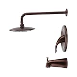 MR Direct 750-orb Oil Rubbed Bronze 3 Piece Rain Head Shower Set by MR Direct
