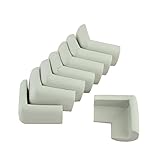 uxcell コーナークッション　コーナーガード　コーナーパッド　コーナーカバー エッジ カバー パッド 宿舎用品 引き出し テーブル デスク 気泡ゴム製 グレー 8 個入れ