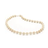 Bitey Beads Classic Silicone Teething Nursing Breastfeeding Chewable Necklace (Navajo White) by Bite