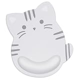 Newseego マウスパッド かわいい リストレスト 一体型マウスパッド 低反発リストレス 人間工学 手首 クッション キャラクター 滑り止め 水洗い 耐久性良い 疲労軽減 ゲーム 仕事用 パソコンパッド 可愛い猫柄