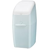 アップリカ 強力消臭おむつポット 〔専用カセット1個付き〕 ワンプッシュ式 ふた付き 消臭 ペールブルー