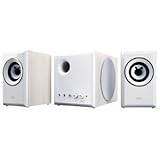 サンワサプライ 木製2.1chマルチメディアスピーカー MM-SPWD3WH