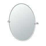 Gatco 4649lg Glam Large Ovalミラー、サテンニッケル 4649LG 1
