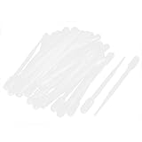 uxcell 3ML 液体移送ピペット　使い捨て　プラスチック製スポイト 　目盛り付　クリア　40個