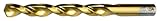 Cle-Line C18636 Heavy Duty Parabolic Jobber Length Drill, High Speed Steel, Tin Finish, Straight Sha