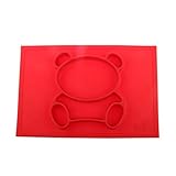 Raymoon ベビー用品　食器　お食事マット 一体式　ハッピボウル　ランチョンマット ランチプレート シリコン 離乳食 ベビー食器 赤ちゃん キッズ　防水　滑り止め　食べこぼし防止　出産祝い　可愛い