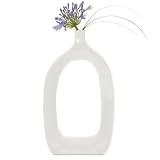 Torre and Tagus 900495 Open Vase, Tall, White [並行輸入品]