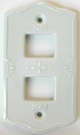 RoomClip商品情報 - セラミック スイッチプレート ポーセレン (2穴）