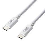エレコム USB Type-C ケーブル USB PD EPR対応 超急速充電 240W USB-C & USB-C USB2.0規格 正規認証品 2m ホワイト 【iPhone 16 シリーズ 対応検証済】 U2C-CCPE20NWH
